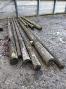 Quantity long telegraph poles
