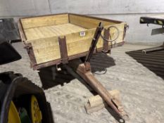 Ferguson 10ft 3t single axle dropside trailer, single axle on 235/85R16 wheels and tyres