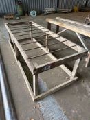 Wooden frame game hanger