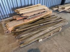 Quantity timber fencing rails and posts