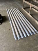 2No plastic perspex corrugated sheets