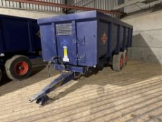 2006 Ken Wootton Marston KW14T 14t grain trailer, sprung drawbar, manual tailgate and grain chute, t