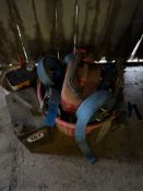 Quantity fuel cans, ratchet straps etc