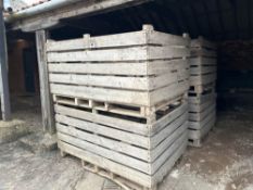 4No wooden boxes