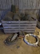 Quantity rabbit wire, fencing straining wire etc