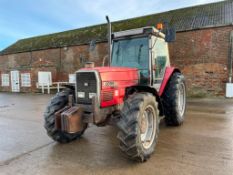 1995 Massey Ferguson 3095 Dynashift Autotronic 4wd tractor with 2No manual spools, PTO and rear link