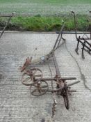 Vintage beet lifter, horse drawn