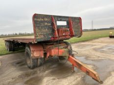 32ft bale trailer on 11R22.5 wheels and tyres with front dolly