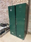 2No metal workshop cabinets