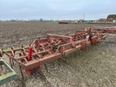 Marsk-Stig spring tine cultivator 18ft, hydraulic folding, linkage mounted