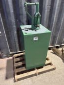 Oil cabinet with manual pump
