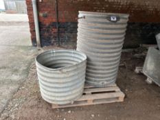 Quantity galvanised tanks