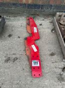 2No spare implements brackets