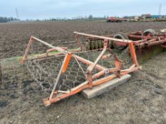 12ft seed harrows, manual folding wings, linkage mounted