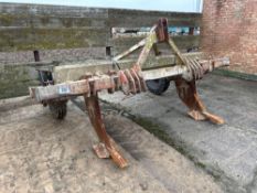 Twin leg subsoiler with rear depth wheels NB: Manual in Office