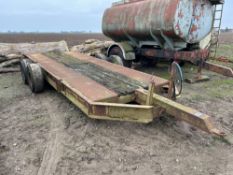 19ft low loader with twin axle