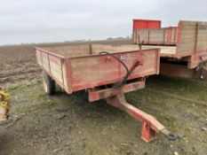 3t trailer, hydraulic tipping single axle trailer
