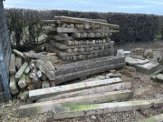 Quantity concrete posts, sold in situ, buyer to remove