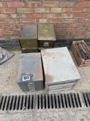 Quantity metal workshop draws and contents