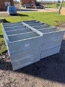 6No lightweight shelving units