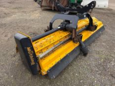 2019 Muthing 3m front and rear mounted flail mower with side shift. Serial No: 1053 NB: Manual in Of