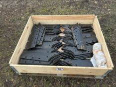 Quantity Gregoire Besson plough wear metal - 48 piece right hand and leg hand wings