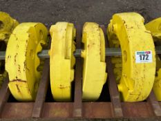 4No John Deere 250kg wheel weights