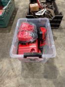 Quantity Milwaukee 12v and 18v battery chargers