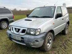 2006 Nissan Terrano 4wd Commercial truck, manual gearbox, silver on 235/70R16 wheels and tyres. Reg: