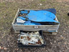 Quantity Lemken plough wear metal and spares including 4No mouldboards, skimmers, landslides, points