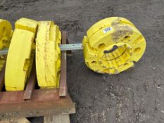 4No John Deere 250kg wheel weights