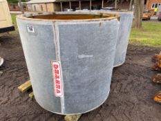 2No Grain store ventilation ducting sections