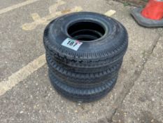 3No 6.00-9 tyres only