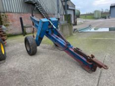 Miles single leg mole plough, trailed. Serial No: 3481. Spares or repairs
