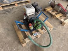 Slurry transfer pump with Honda petrol engine
