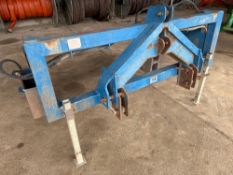 2010 Tramspread HR800 hydraulic driven reel frame, linkage mounted. Serial No: 24479