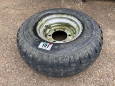 Single BKT 11.5/80-15.3 wheel and tyre, 6 stud