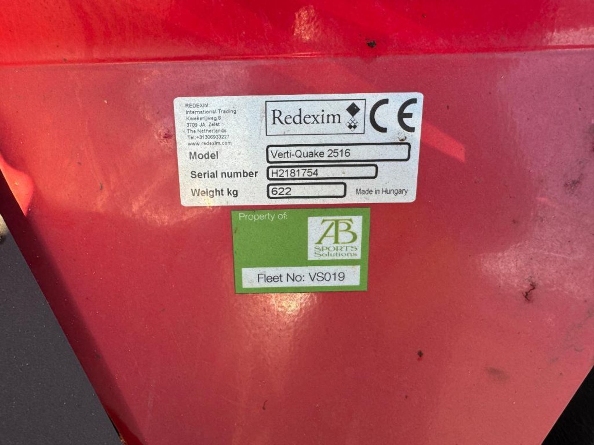 Charterhouse Vibra-Sandmaster 1600 complete with Redexim Verti-Quake 2516. Sandmaster Serial No: C21 - Image 10 of 25