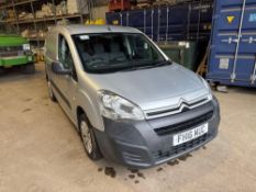 2016 Citroen Berlingo van, silver, manual, air con, diesel, ad blue on 195/65R15 wheels and tyres. R
