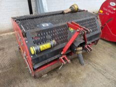 2003 Redexim Verti-Drain 7416 aerator, PTO driven manual adjusted front roller. Serial No: A9363 ​​​