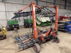 Opico 6m grass harrows, hydraulic folding, linkage mounted