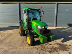 2022 John Deere 4066R hydrostatic 4wd compact tractor with front loader brackets and services, 8No f