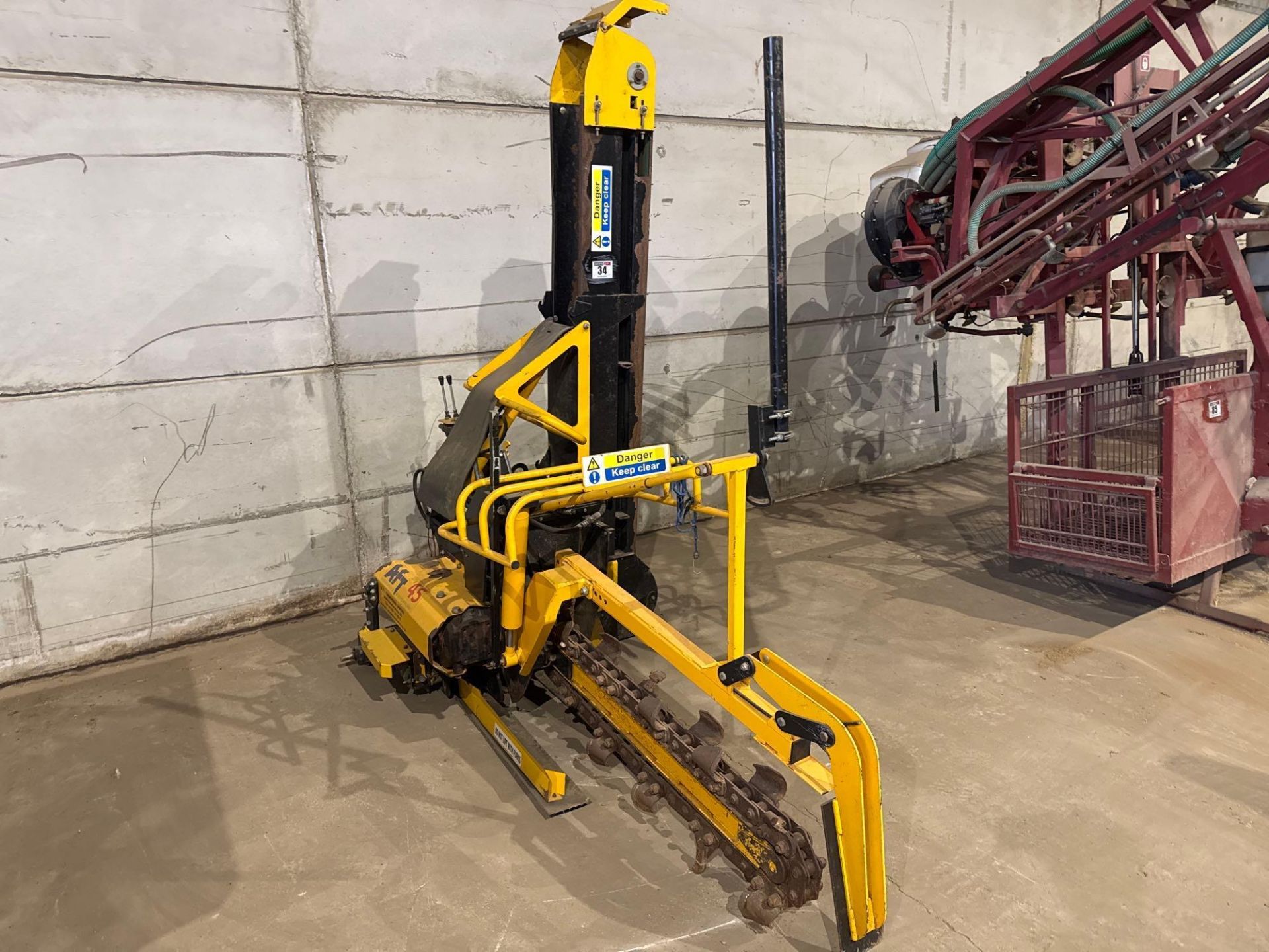 2013 AFT 45 trencher with side dirt elevator, PTO driven. Serial No: R1586 ​​​​​​​NB: Manual include