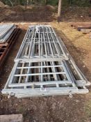 Quantity assorted galvanised gates