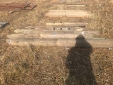 Quantity wooden fence posts