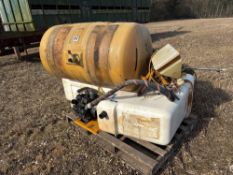 Knight sprayer spares to include tank, pump, lines, induction hopper and PTO shaft