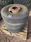 4No 8.25R16 wheels and tyres