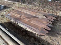 Quantity treated square fence posts