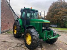 1996 John Deere 7700 4wd tractor. One owner since new. On 480/70R28 front and 20.8R38 rear wheels an