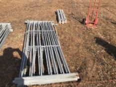 6No galvanised sheep hurdles - 8ft